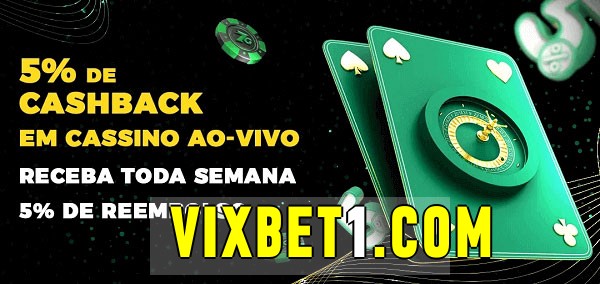 Promoções do cassino ao Vivo vixbet 